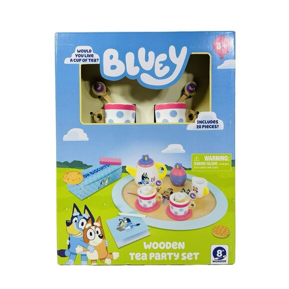 Bluey Wooden Tea Party Playset 20 Pieces - Picture 2 of 11